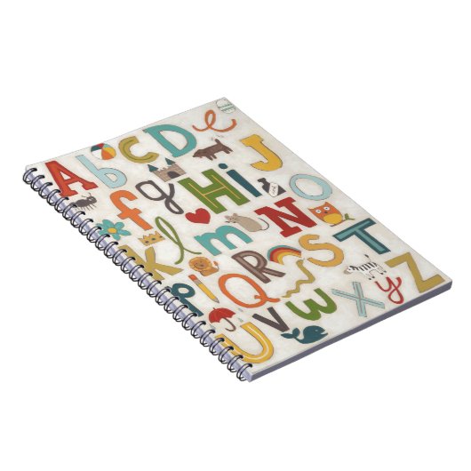 Alphabet Soup Notizblock (Rechte Seite)