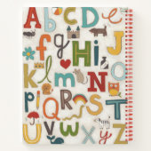 Alphabet Soup Notizblock (Rückseite)