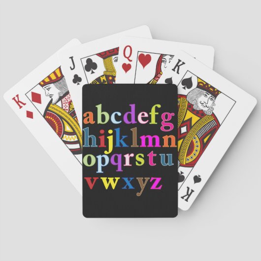 Alphabet Spielkarten (Rückseite)