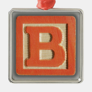 Alphabet-Spielzeug-Block B Ornament Aus Metall
