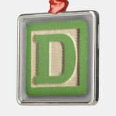 Alphabet-Spielzeug-Block D Ornament Aus Metall (Links)