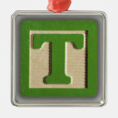 Alphabet-Spielzeug-Block T Ornament Aus Metall (Vorne)
