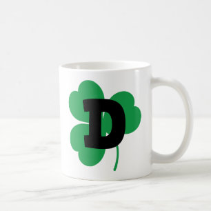 Alphabet St- Patrickbuchstabe-D Kaffeetasse