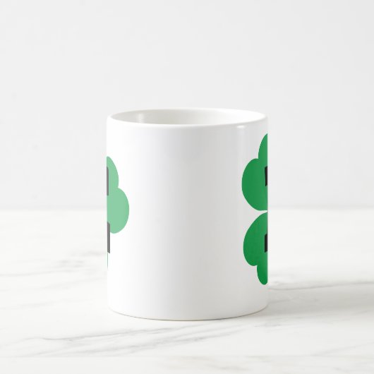 Alphabet St- Patrickbuchstabe-E Kaffeetasse (Mittel)