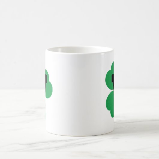 Alphabet St- Patrickbuchstabe-V Kaffeetasse (Mittel)