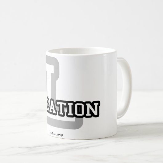 Alphabet-Stadt Kaffeetasse (VorderseiteRechts)