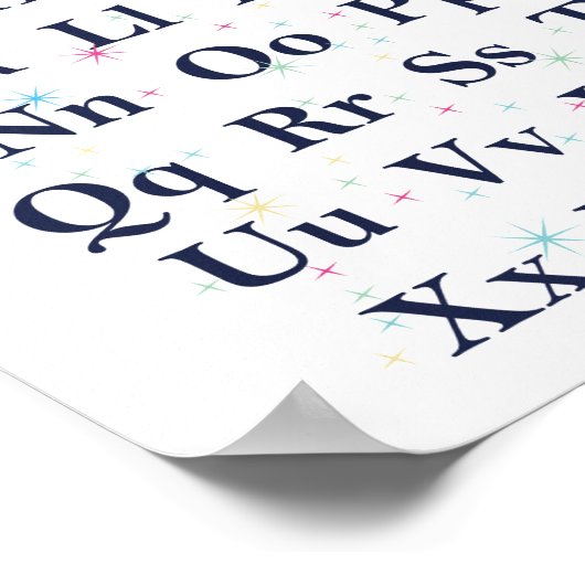 Alphabet Stars Poster (Ecke)
