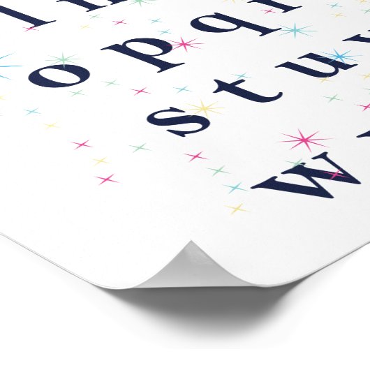 Alphabet Stars Poster (Ecke)