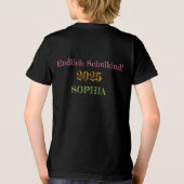 Alphabet Sterne bunt - Tafel Kreide | Einschulung Tri-Blend Shirt (Rückseite)