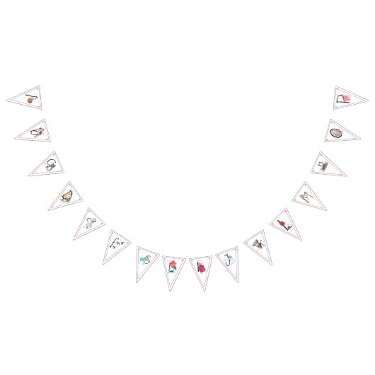 Alphabet Storybook abc School Party Wimpelkette (Alle)