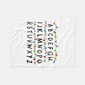 Alphabet Stranger Christmas 2025 Lights Boys Girls Fleecedecke (Vorderseite (Horizontal))