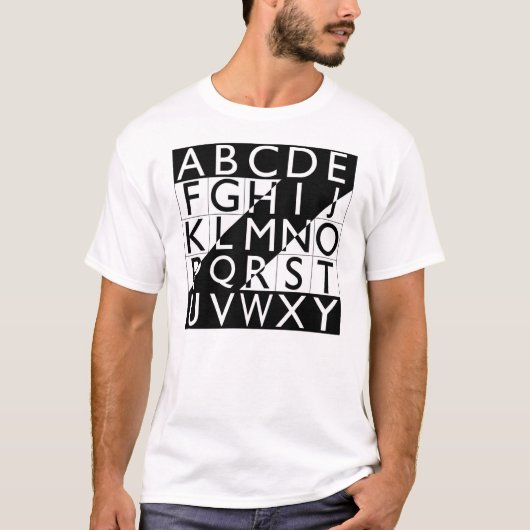 "Alphabet-Stück", 2003 T-Shirt (Vorderseite)
