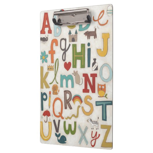 Alphabet-Suppe Klemmbrett (Links)