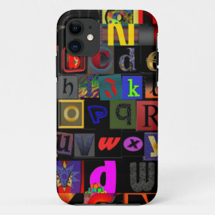 Alphabet-Suppe, Mosaikbriefe-Design, lustige Farbt Case-Mate iPhone Hülle