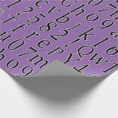 Alphabet Suppe Wählen Sie Ihre eigene Farbe Geschenkpapier (Ecke)