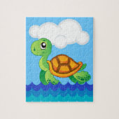 Alphabet T für Schildkröte-Puzzlespiel Puzzle (Vertikal)