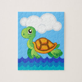 Alphabet T für Schildkröte-Puzzlespiel Puzzle