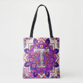Alphabet T mandala Tasche (Vorderseite)