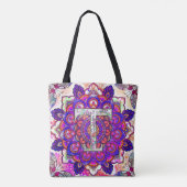 Alphabet T mandala Tasche (Rückseite)