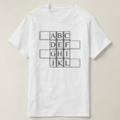 Alphabet T - Shirt (Design vorne)