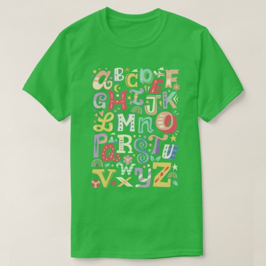 Alphabet T-Shirt (Design vorne)