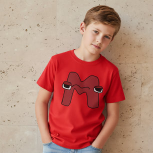Alphabet-T-Shirt Buchstabe M T-Shirt