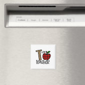 Alphabet T steht für Lehrerliebe Apfel  Magnet (In Situ (Geschirrspüler))