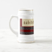 Alphabet-Tasse Bierglas (Links)