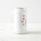 Alphabet-Tasse Bierglas (Vorderseite Links)