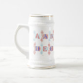 Alphabet-Tasse Bierglas (Links)