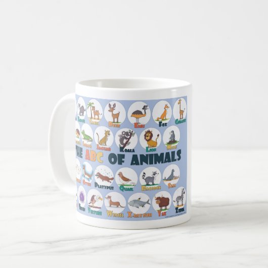 Alphabet-Tasse Kaffeetasse (Vorderseite Links)