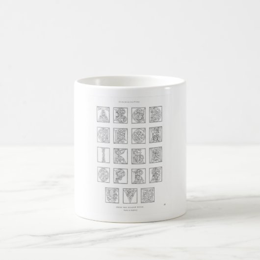 Alphabet-Tasse Kaffeetasse (Mittel)