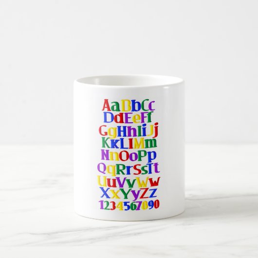 Alphabet-Tasse Kaffeetasse (Mittel)