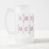 Alphabet-Tasse Mattglas Bierglas (Links)
