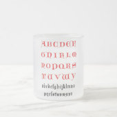 Alphabet-Tasse Mattglastasse (Mittel)