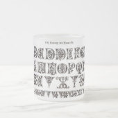 Alphabet-Tasse Mattglastasse (Mittel)