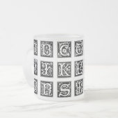 Alphabet-Tasse Mattglastasse (Vorderseite Links)