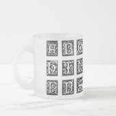 Alphabet-Tasse Mattglastasse (Links)