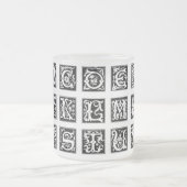 Alphabet-Tasse Mattglastasse (Mittel)