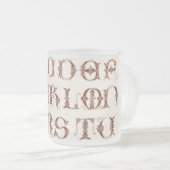 Alphabet-Tasse Mattglastasse (VorderseiteRechts)