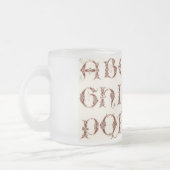 Alphabet-Tasse Mattglastasse (Links)
