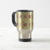 Alphabet-Tasse Reisebecher (Vorderseite Links)
