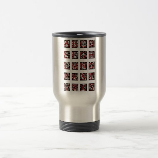Alphabet-Tasse Reisebecher (Mittel)
