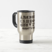 Alphabet-Tasse Reisebecher (Vorderseite Links)