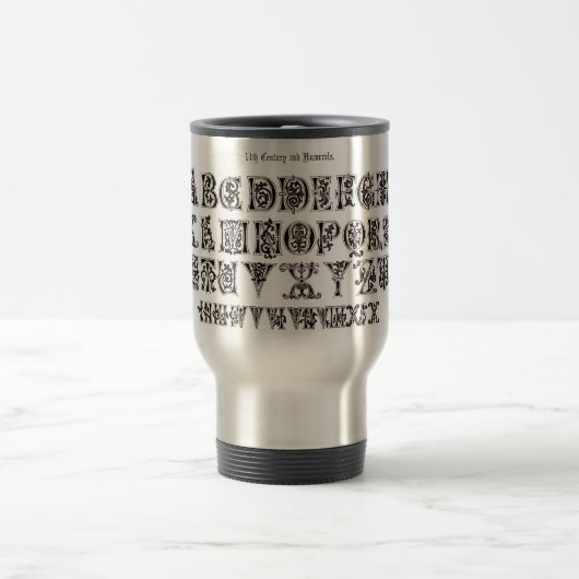 Alphabet-Tasse Reisebecher (Mittel)