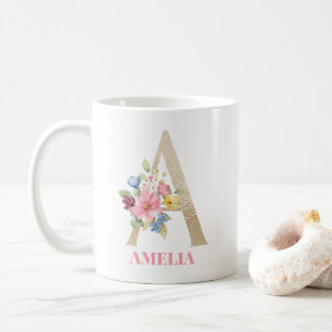 Alphabet Tasse Wasserfarbe