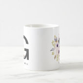 Alphabet-Tassen-Monogramm Boho Wasserfarbe der Kaffeetasse (Mittel)