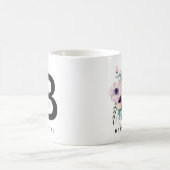 Alphabet-Tassen-Monogramm Boho Wasserfarbe der Kaffeetasse (Mittel)