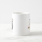 Alphabet-Tassen-Monogramm Boho Wasserfarbe der Kaffeetasse (Mittel)