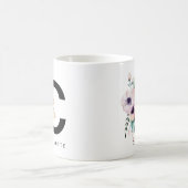 Alphabet-Tassen-Monogramm Boho Wasserfarbe der Kaffeetasse (Mittel)